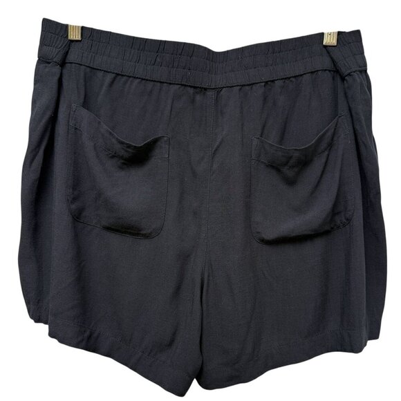 SONOMA Shorts Size XXL Womens Rayon Elastic Waist Black Pull On NWT - Picture 2 of 6
